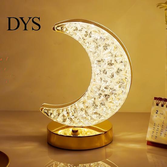 Valentine Day Present Bedside Night Light for Bedroom, USB Rechargeable Desk Lamp with 3 Star Moon Cube Colors, Decorative Dimmable Atmosphere Light,