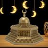 Islam Model Religious Dome Landmark Building Model Metal Dome of the Rock Model Landmark Building Sculpture Craft