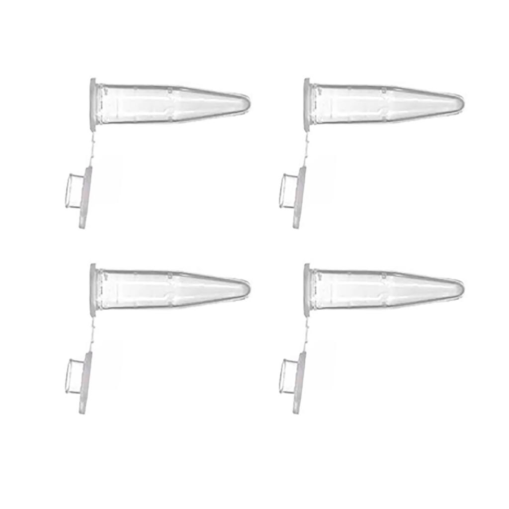 500PCS Mirco Test Tube 1.5ml Plastic Frosted Surface Clear Scale Microcentrifuge Tube with Snap Cap