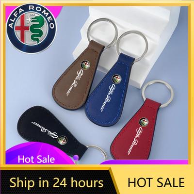 Car Stickers For Alfa Romeo Car Key Chain Key Ring Leather Keychain Trinket Pendant For Alfa Romeo Sportiva Giulia Giulietta 159