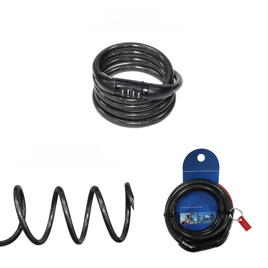 Bicycle Lock With Password Steel Wire For Mountain Bike Security And Theft Prevention