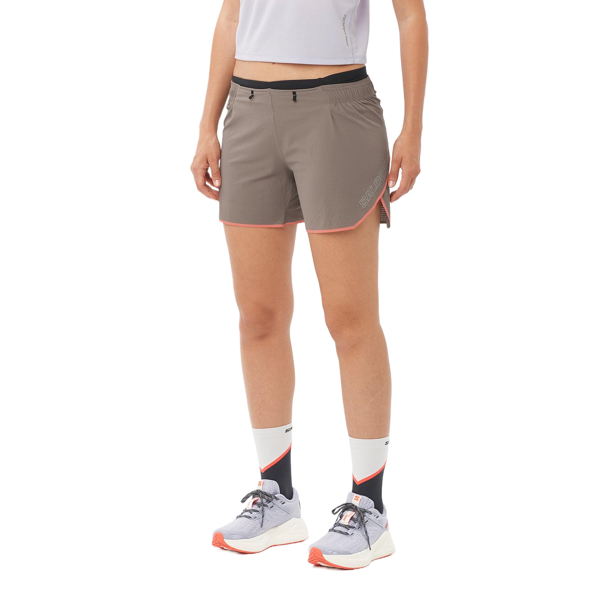 SALOMON Casual Shorts Women s Iron Gray LC2437700 XL