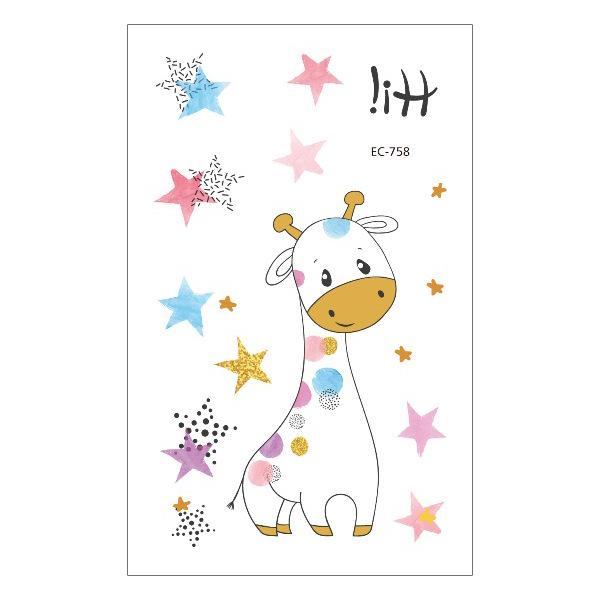 Children's Waterproof Princess Cartoon Tattoo Stickers for Birthday Parties