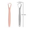 Stainless Steel Tongue Scraper Oral Hygiene Tool Open Type Design for Effective Tongue Cleaning and Fresh Breath Care