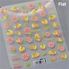 1 piece5D Cute Fruit Jelly Nail Stickers Red and Green Apple High Quality Nail Stickers New Embossed Nail Art Decoration Sticker