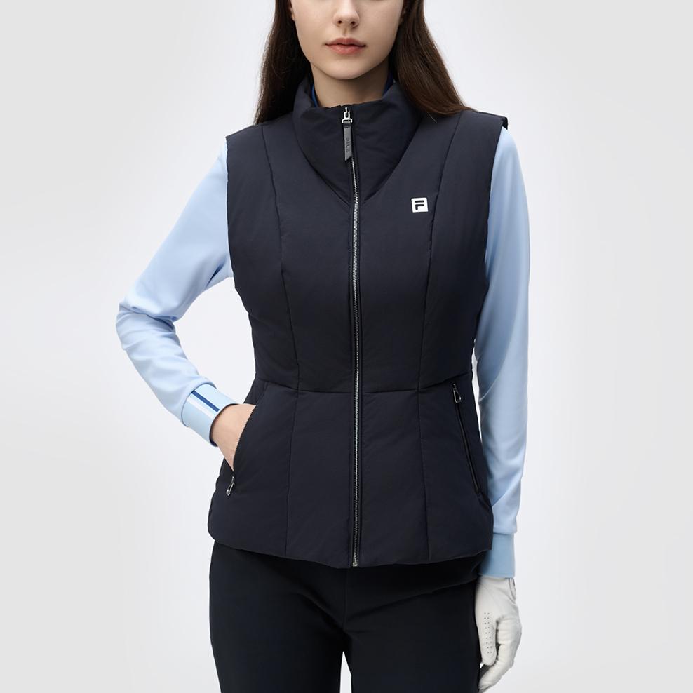 New FILA Down Vest Women's Legend Blue A11W445914FNV