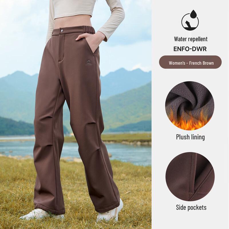 CAMEL Women s Woven Fleece Lined Pants