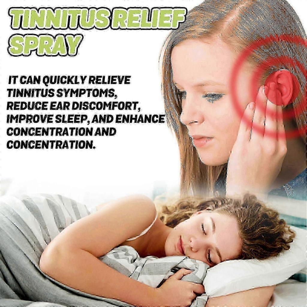 Tinnitus Relief Spray 3pcs, 30ml - Quick Dry, Long Lasting Relief for Ringing Ea