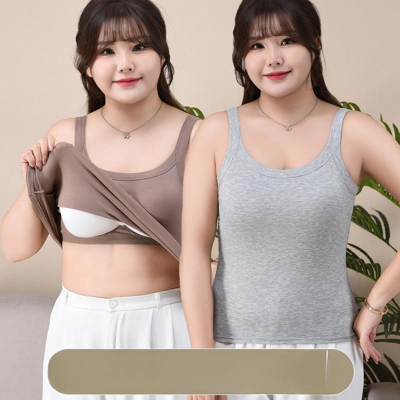 Jarní jarní bezrukává základní vrstva s košíčkem velké velikosti a halter topem