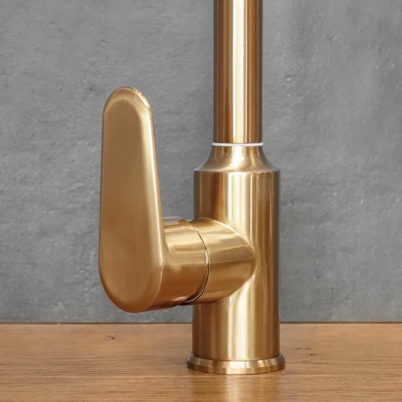 Antique Bronze Floor Kitchen Tap PLAIN