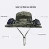 Junbie Outdoor Solar Fan Fisherman Hat