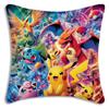 Pillow Covers Cartoon Bulbasaurs Sofa Decorative Home Double-Sided Printing Short Plush Cute Cushion Cover