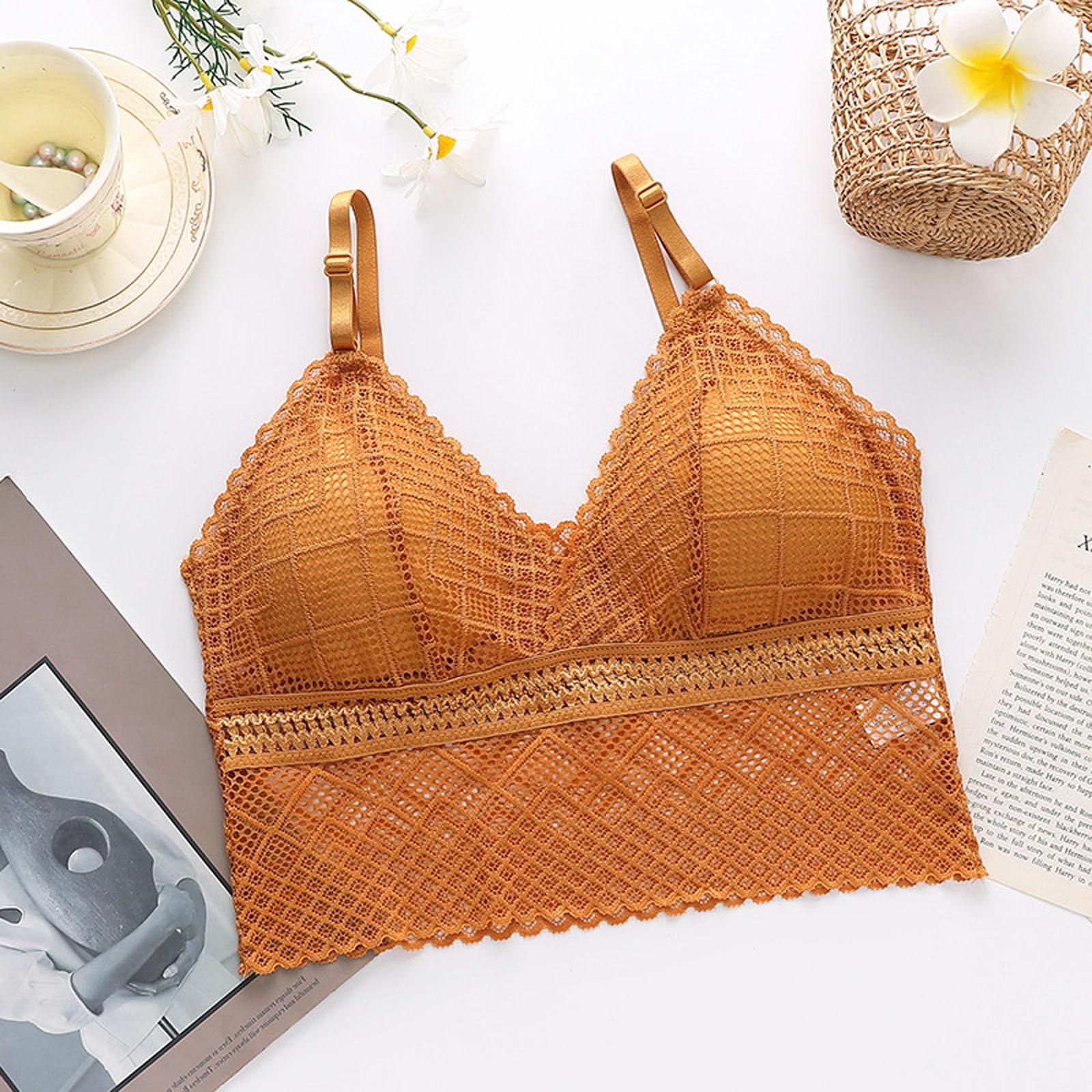

Women Sexy Lingerie Lace Chest Tube Top Beauty Back Bra Camisole Base Underwear one size коричневий