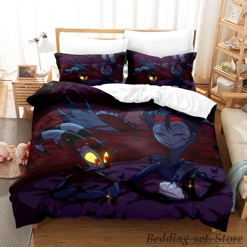 2023 Loona Boss Bedding Set Single Twin Full Queen King Size Bed Set Adult Kid Bedroom Duvetcover Sets Anime Parure De Lit Bed