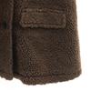unused EZUMi Knit sleeve Boa coat M Brown Women Used