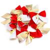 48Pcs DIY Craft Christmas Bowknot Ornaments Christmas Tree Bow Decoration  Home Christmas Decor