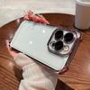 Electroplated Four Corners Anti Drop Transparent Protective Phone Cases for iPhone Huawei Honor OPPO Infinix Itel Tecno