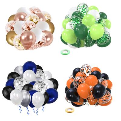 Nuntă Zi de naștere Balon Aniversare Macaroon Latex Metallic Chorme Baloane 25 buc Confetti Decoruri pentru petreceri Globo de duș pentru copii pentru adulți