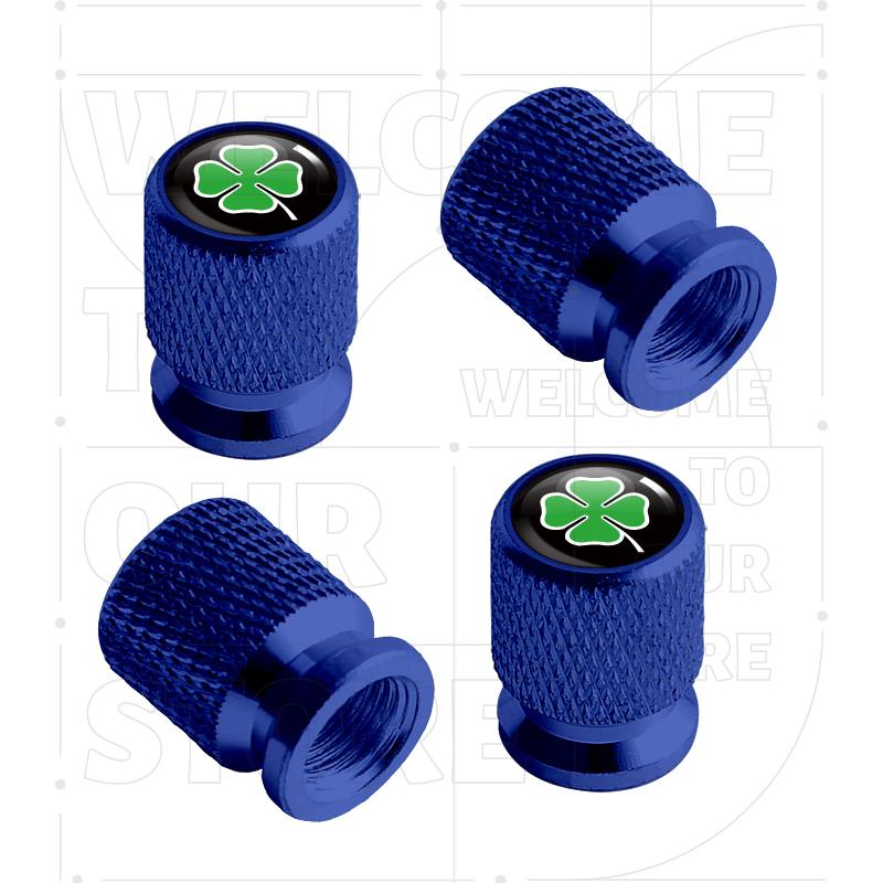 For Alfa Romeo Four-leaf Clover 156 159 Giulia LOGO 4pcs Car Wheel Tire Valve Aluminum Caps Tyre Stem Covers Airdust Waterproof ze2