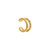 Double Line Cubic Ear Cuff (14k Plating) SHEC0008