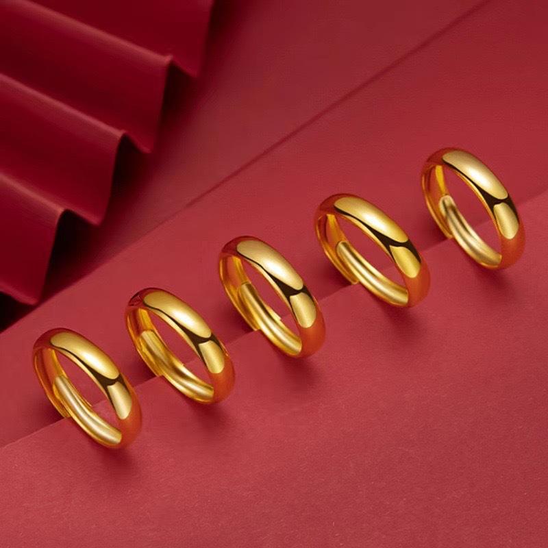 Ancient Heritage Plain Ring, Smooth Ring for Women, Adjustable Opening, Same Ring for Men and Women