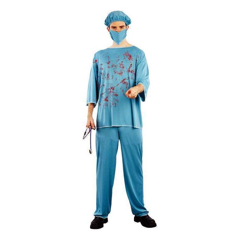 Unisex Kostium Pielęgniarki Z Plamami Krwi na Halloween Cosplay Na Straszne Imprezy