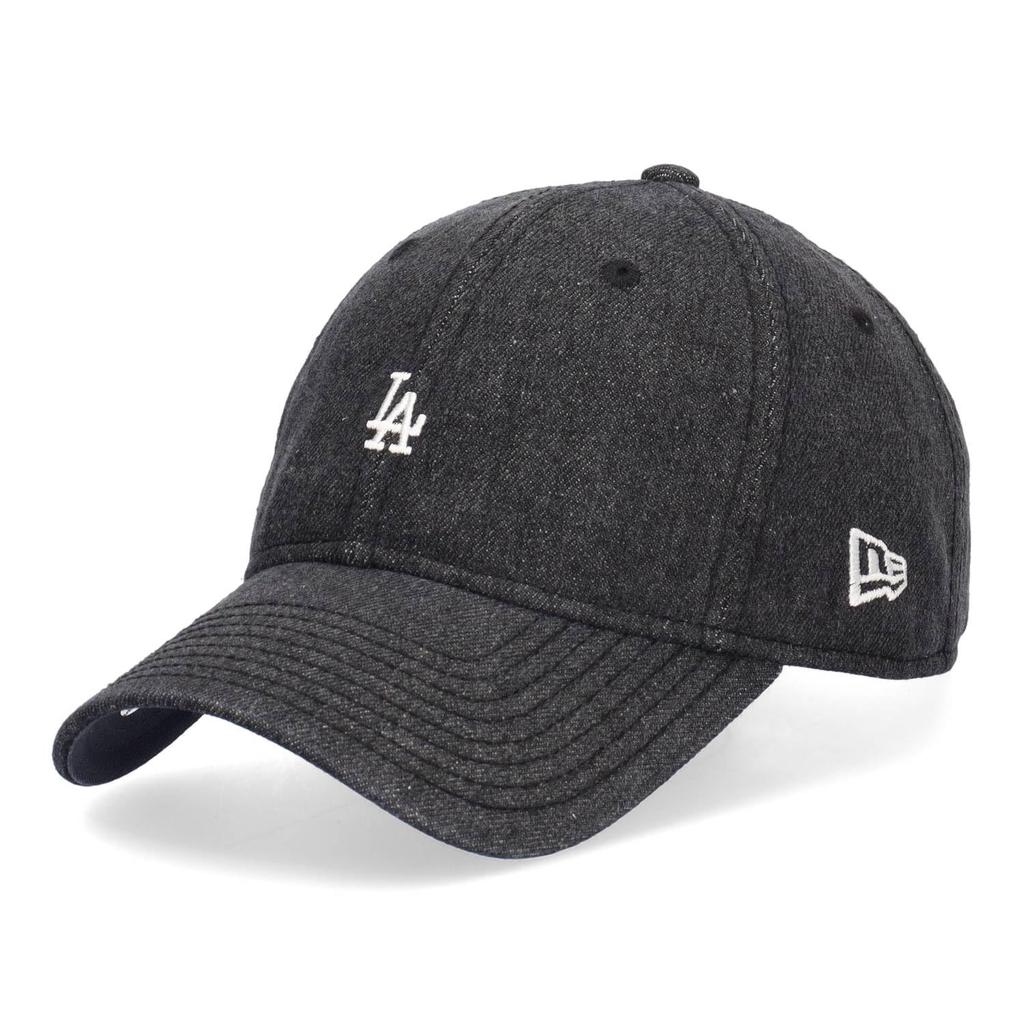 NEW ERA 9TWENTY Los Angeles Dodgers Mini Logo Cap 920 Black Denim