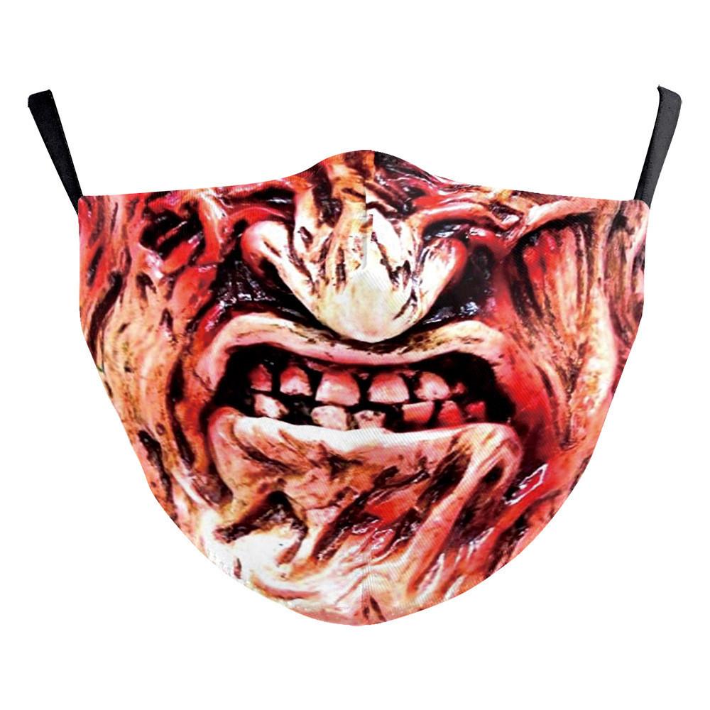 Funny Digital Print Cotton Face Mask Fashion Creative Dustproof Reusable Daily Protective Face Cover