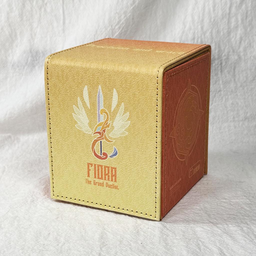 Suitable for TCG PTCG Riftbound Diana Magnetic Leather Board Game Card Box 11x9x9cm OPCG DTCG Game Collection Card Storage Box