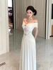 Muse Fan Premium Sexy Tube Top Dress High-end Temperament Waist Shoulder Banquet Dress Long Dress