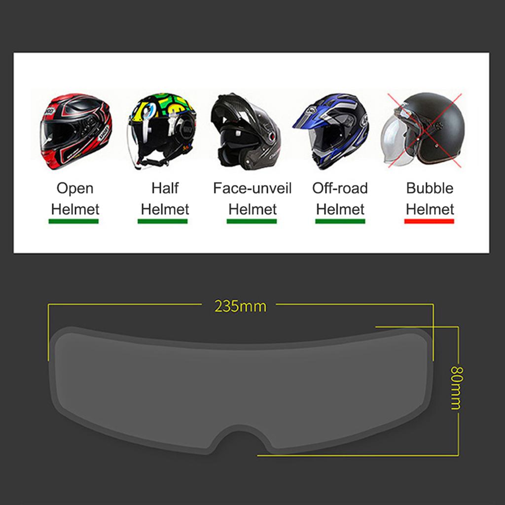 Helmet   Film Anti-fog Rainproof Oilproof Anti-scratch Anti-fog Motorcycle Helmet Lens Film   Eye  