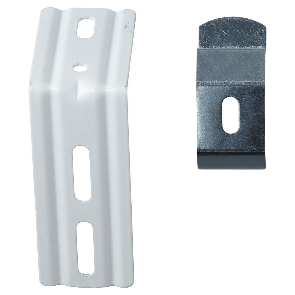 6 Stück weiße Vertikaljalousien-Kopfschiene, Breite 1-1/2"(38 mm) Halterungsclips für Vertikaljalousien