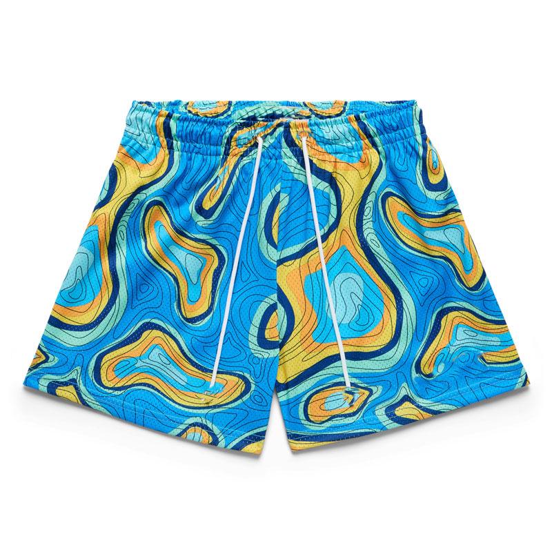 Unisex Breathable Mesh Sports Shorts - Casual Fit for Running, Fitness & Training, Above Knee Length