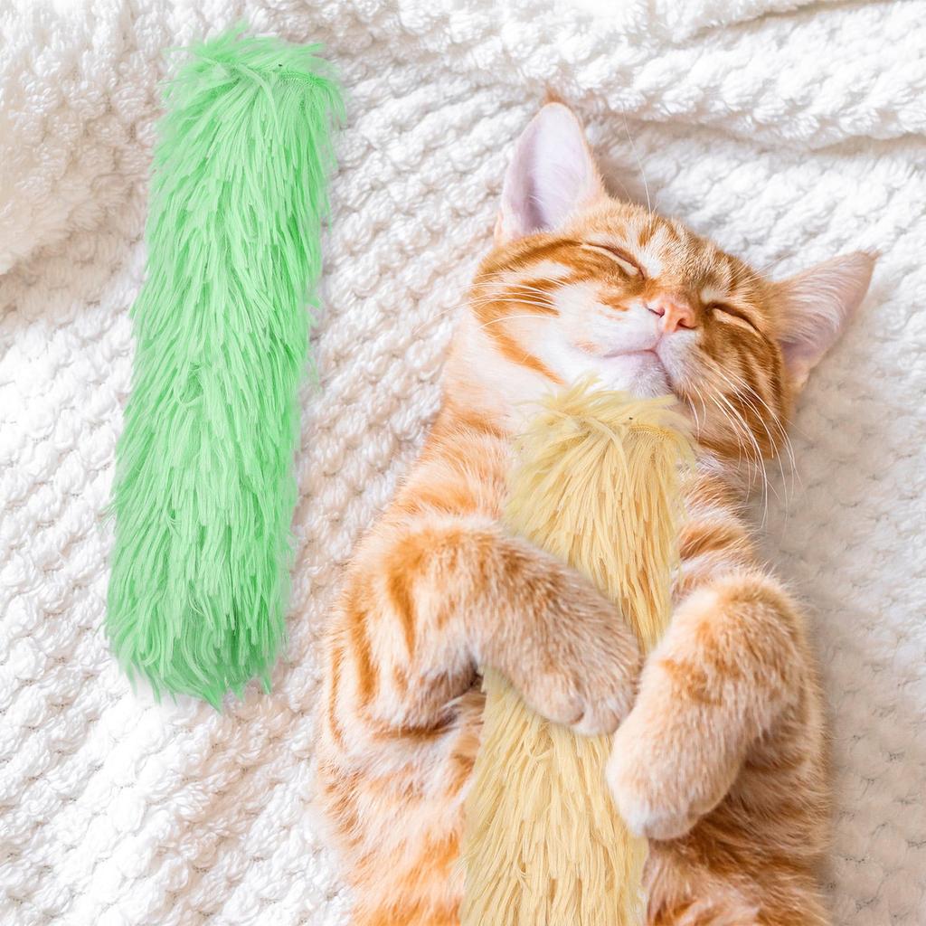 Cat Toy Indoor Interactive Cat Clip Toy Cat Kick Plush Stick Toy Plush Toy Cat Teaser Stick