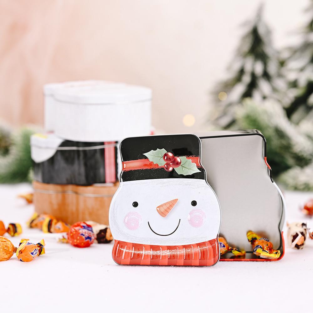 Santa Decorations Christmas Claus Snowman Candy Box Penguin Cookies Gift Tank