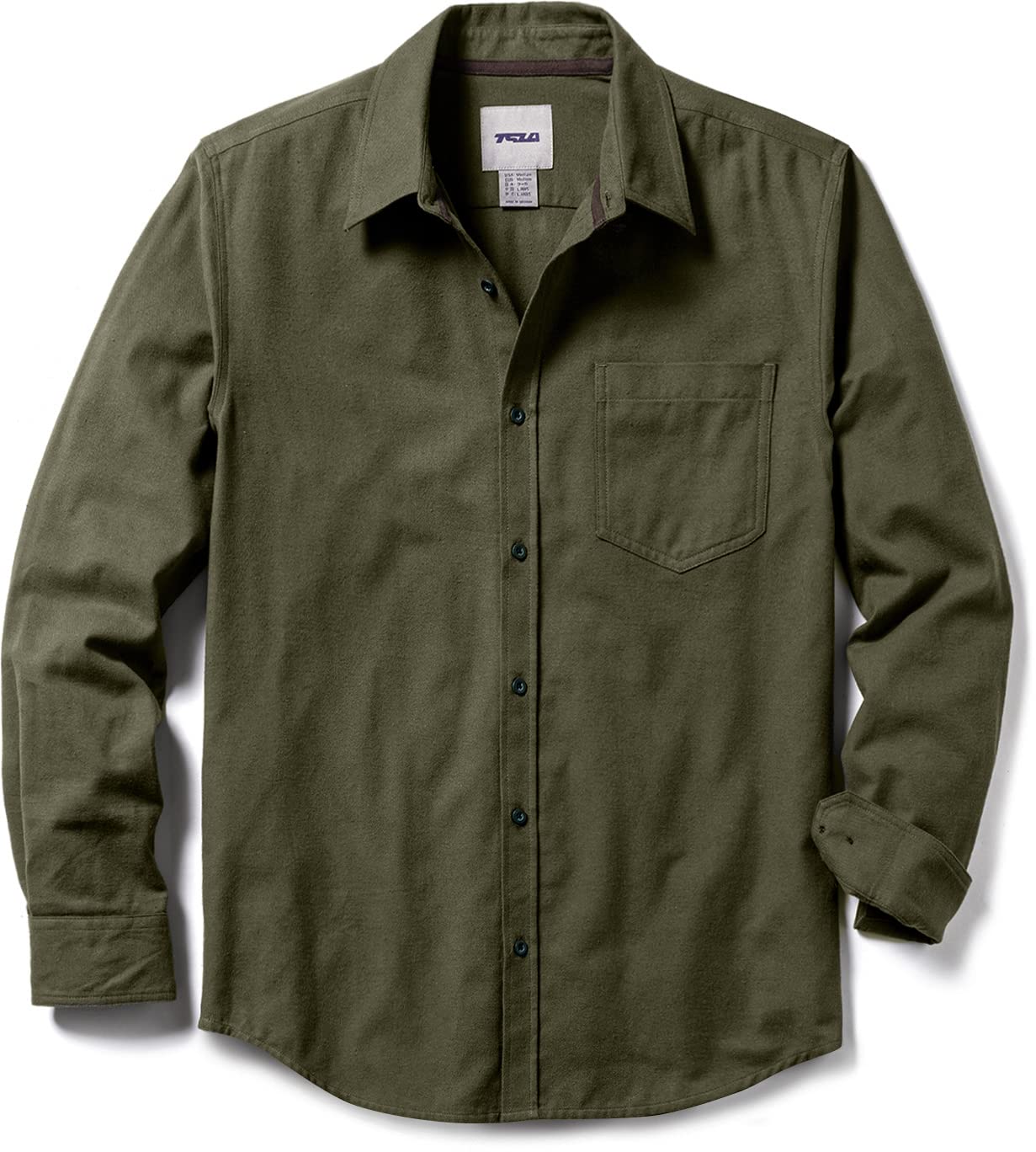 

Tesla Толстая фланелевая рубашка с длинным рукавом в клетку, идеально подходящая для улицы и зимы, мужская, 100% хлопок, карманы, для активности, походов, кемпинга, весны,