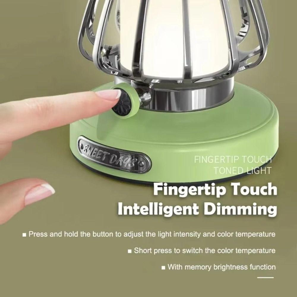 3 Colors Dimming Tent  Lamp Waterproof Emergency Survival Lights Retro Camping Lamp  Climbing