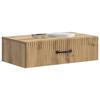 Wall Mounted Side Table Artisan Oak 59 X 34.5 X 17 Cm