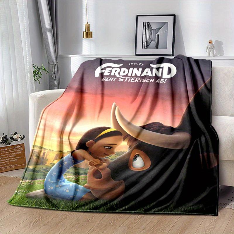 1pc, "Home Decorative Throw Blanket, Perfect for Sofa, Bedroom, Living Room, Travel, Camping, Car, Beach, Office Nap, Soft Coverlet with Cute Cartoon