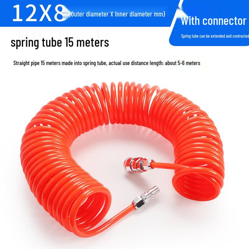 High-Pressure Retractable Air Hose with Quick Couplings
