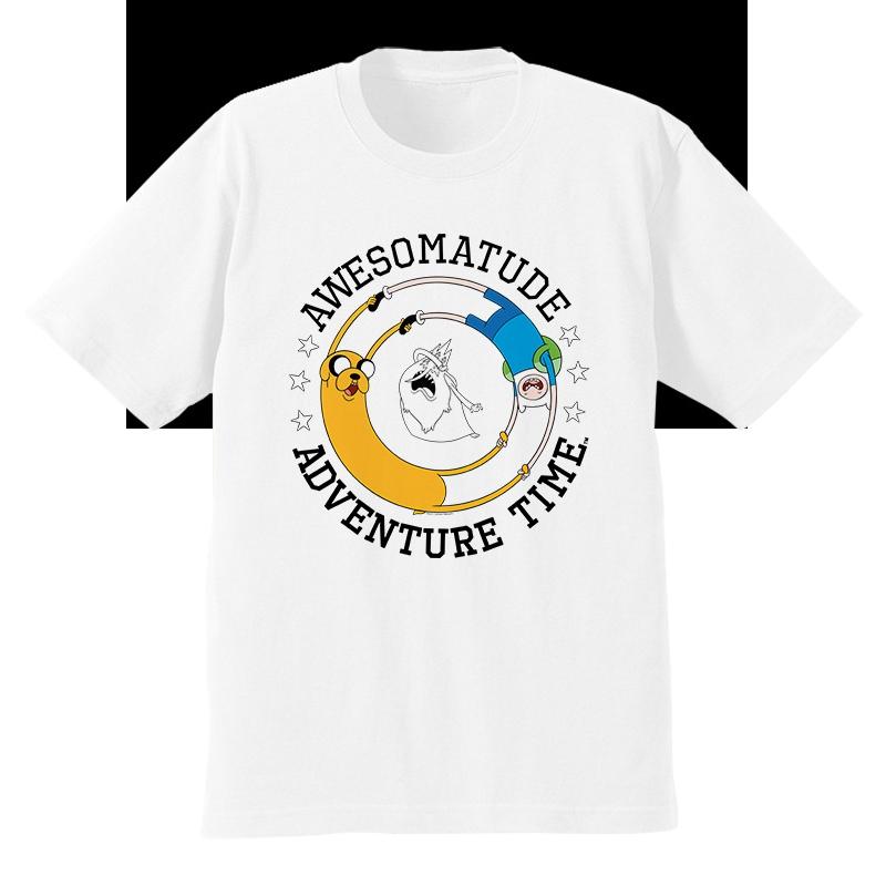 Americké ležérní tričko Adventure Time s barveným a potištěným tričkem s krátkým rukávem