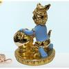 Makhan Krishna Idol for Home Decor, Office Desk | Laddu Gopal Murti for Gifting | Small Statue | Makhan Chor | Bala Krishna for Puja (4 X 3)
