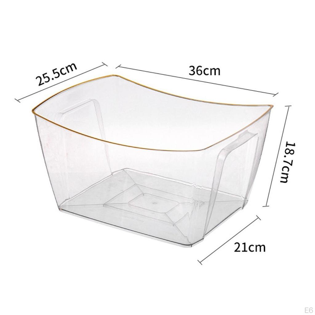 Eiskübel Bierkübel, tragbar, Barbedarf Aufbewahrungswanne Champagner Wein transparent für