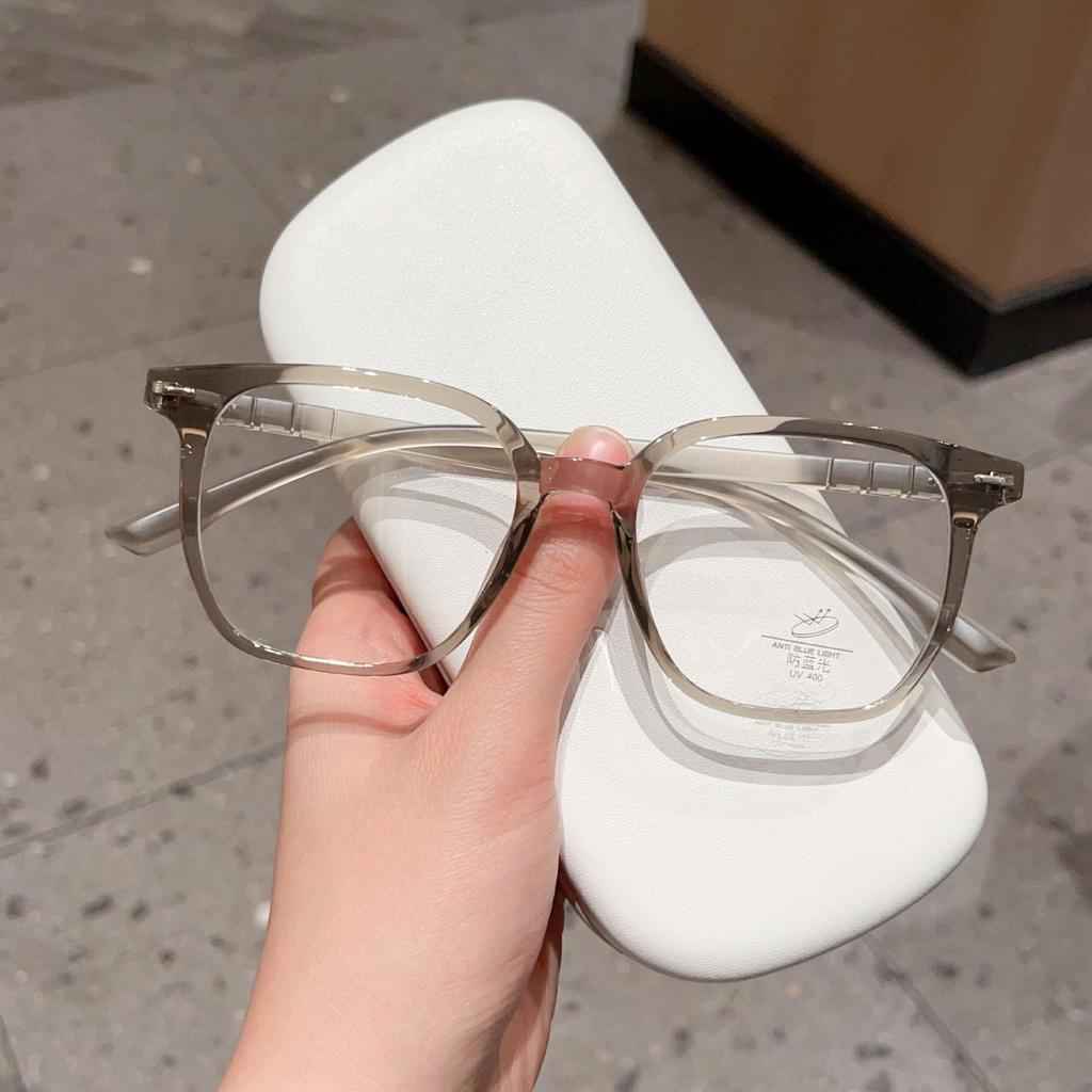 Fashion Internet Celebrity Plain Polygonal Black Frame TR90 Glasses Frame Danyang Men and Women Can Wear Myopia Glasses