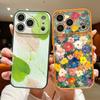 INS Watercolor Floral Case For iPhone 17 Pro Max Hybrid TPU+PC Magnetic For Magsafe Matte Cover For iPhone 16 Pro Max 15 14 13