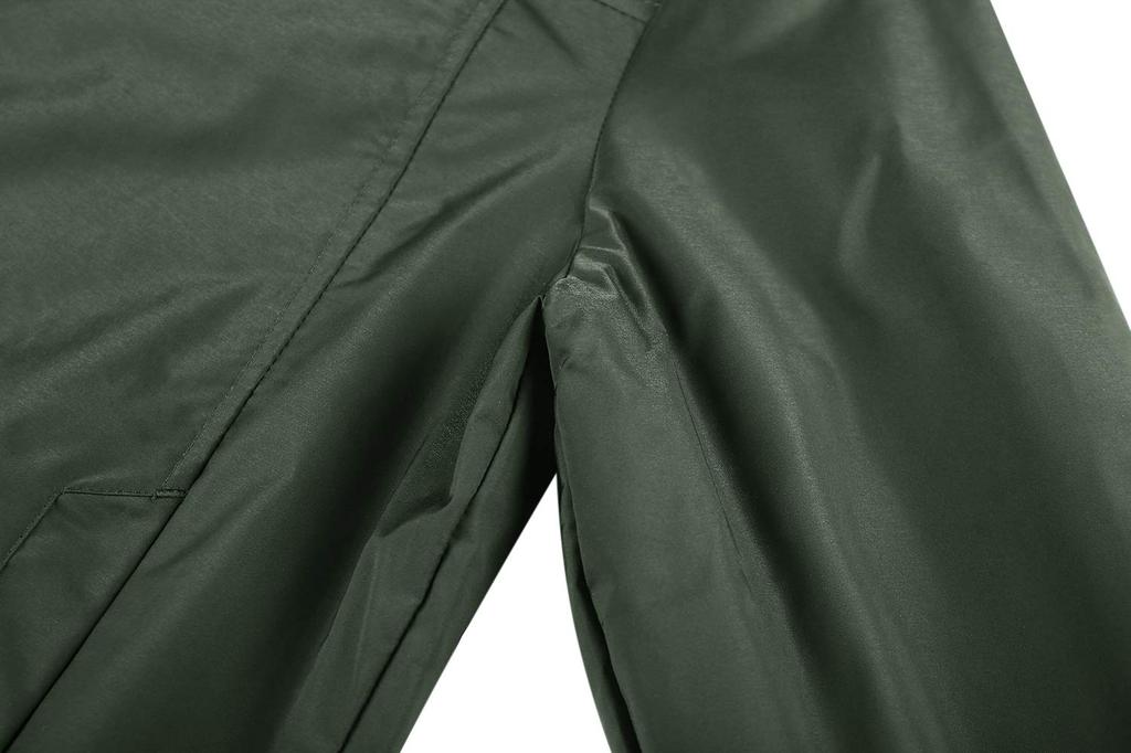 KEFITEVD Stadium Solid Lightweight Size Men's Jacket, Color, Outerwear, Green, 3XL, Baseball/Golf Jacket, Spring/Autumn