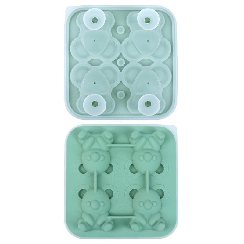 

Cute Koala Ice Cube Mold, Koala Shapes Ice Cube Tray, Silicone Ice Mold Fun Shapes, Make 4 Large Koala Ice Balls зелений
