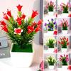 Beautiful Decoration Artificial Plant Decor Desk Indoor Potted Tabletop Wedding Welcoming Lily flower Pinecone