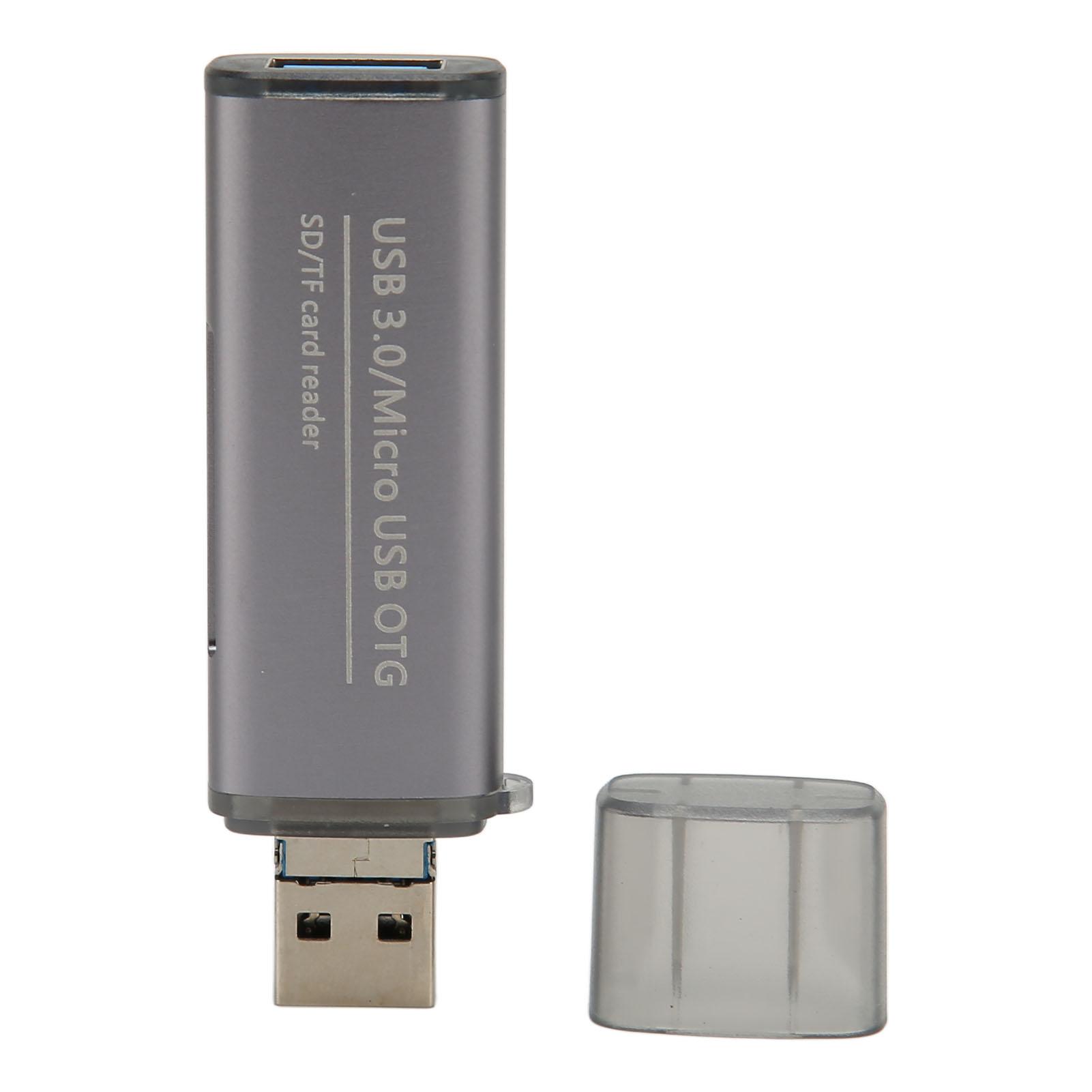 

Memory Card Reader 5Gbps Transfer Rate 3 in 1 USB Type A 3.0 Male Female Micro USB Storage Card Reader