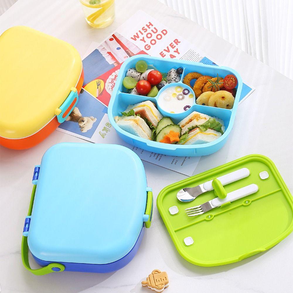 

900/1300ML Divides Lunch Box Portable Lunch Container Sealed Food Container Camping 900ML White